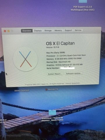 Mac Pro 3.1 (Early 2008) μαζί με Display