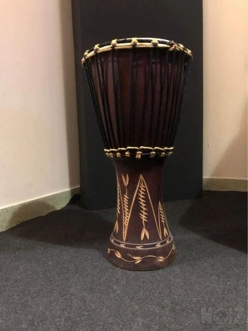 Djembe Χειροποίητο Σκαλιστο Από Ινδία