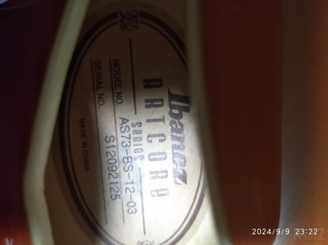 Ibanez semi hollow AS73