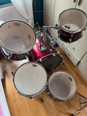 Drums Pearl Forum Series 1990's - Burgun