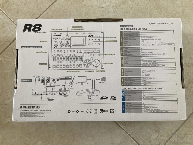 Zoom R8 Multitrack Digital Recorder