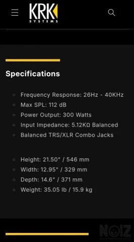 KRK Rokit 10-3 G4 (3 ways monitor)
