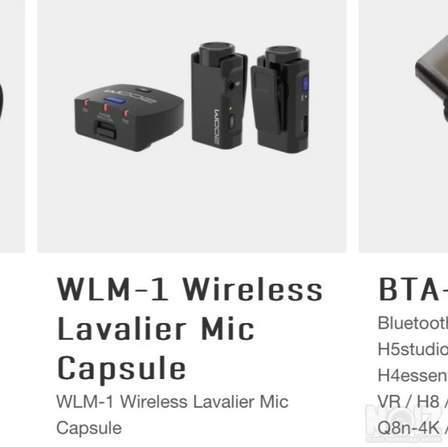 Zoom H series Mic capsules XYH-6, MSH-6,