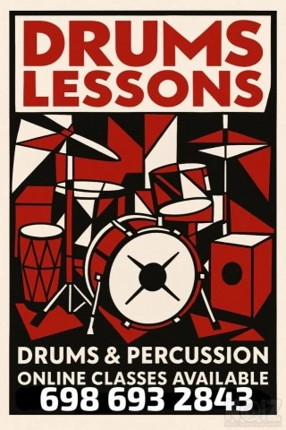 Drums & percussion lessons