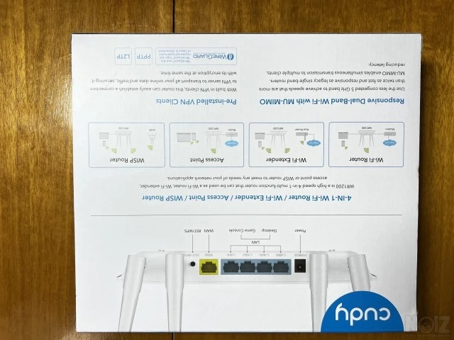 Wi-Fi router Dual Band Cody AC1200 WR120