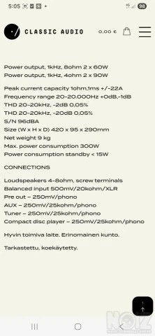Thule Audio IA60B SE Integrated Amplifie