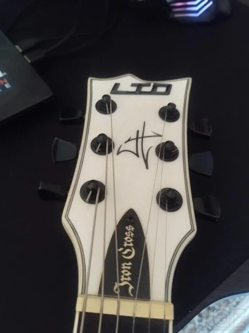 LTD Iron Cross signature James Hetfield