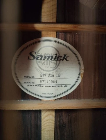 Ηλεκτροακουστική κιθάρα Samick + θήκη Rockbag