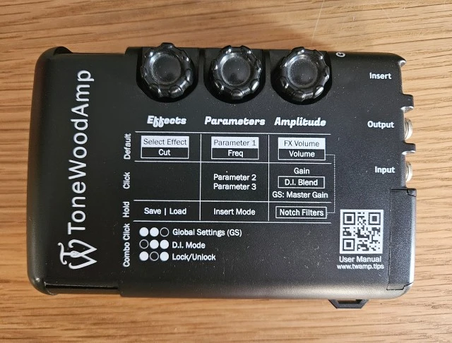 ToneWood Amp Multi-effect for acoustic guitar without amplifier