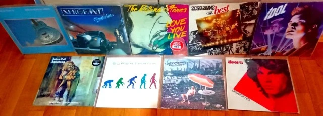 Rock Vinyl Records (9 records)