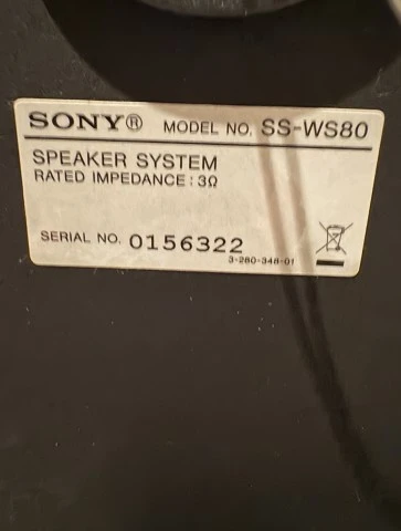 Sony SS-F6000P