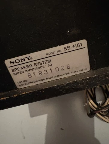 Sony SS-F6000P