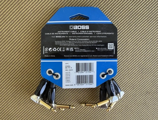 Boss BIC-PC-3 Patch Cables
