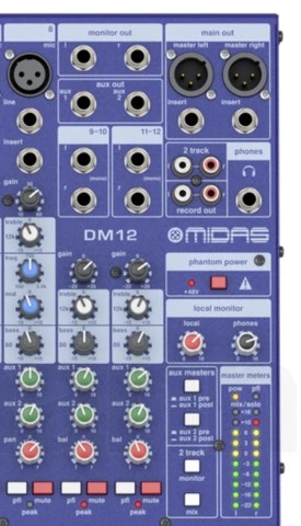 Midas. Κονσόλα ήχου Mixer