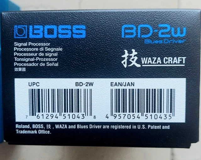Boss BD-2W Waza Craft Blues Driver