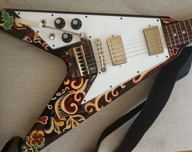 Epiphone Jimi Hendrix "Love Drops" Flying V (Left Handed)