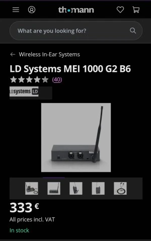 In-ear LD Systems MEI 1000 G2 B6