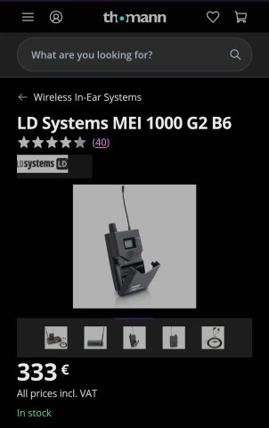 In-ear LD Systems MEI 1000 G2 B6