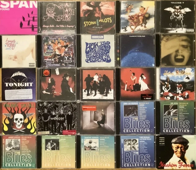 110 CD διάφορα alternative, rock, blues, pop
