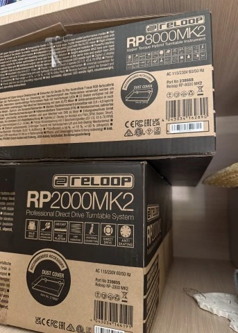 Reloop RP8000 MK2 with Ortofon Concord needle + Reloop RP2000 MK2 + Phase Dj Dig