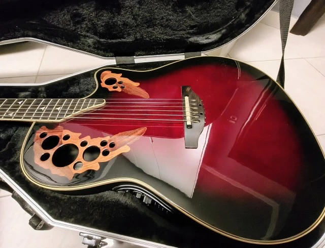Ovation 2078AX Elite Black Cherry Burst