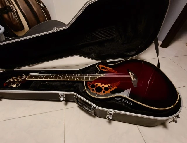 Ovation 2078AX Elite Black Cherry Burst
