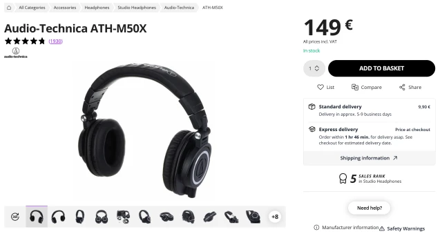 Audio-Technica ATH-M50X