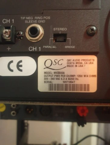 Qsc mx3000a