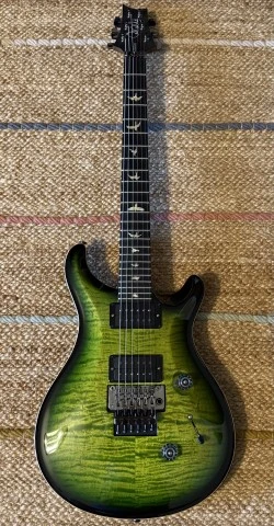PRS Wood Library Custom 24 Floyd 10 Top Eriza Verde Smokeburst