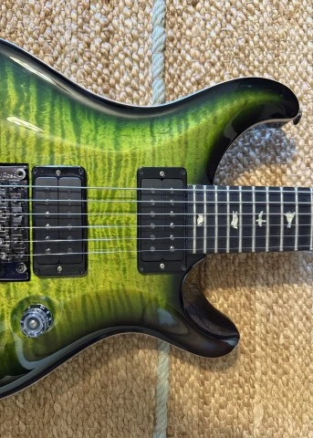 PRS Wood Library Custom 24 Floyd 10 Top Eriza Verde Smokeburst
