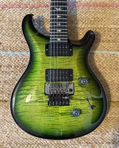 PRS Wood Library Custom 24 Floyd 10 Top Eriza Verde Smokeburst