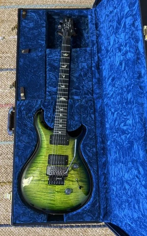 PRS Wood Library Custom 24 Floyd 10 Top Eriza Verde Smokeburst