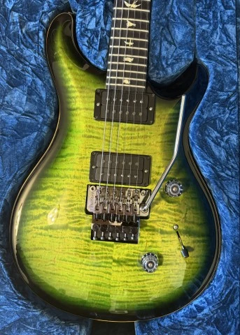 PRS Wood Library Custom 24 Floyd 10 Top Eriza Verde Smokeburst