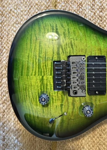PRS Wood Library Custom 24 Floyd 10 Top Eriza Verde Smokeburst