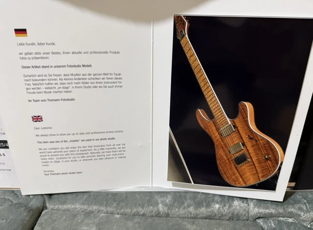 Mayones Regius Koa 6 Thomann custom order VIP photo shoot