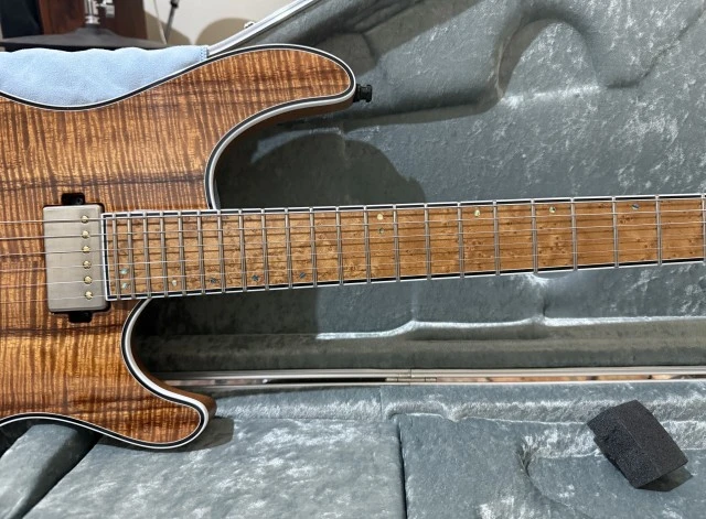 Mayones Regius Koa 6 Thomann custom order VIP photo shoot