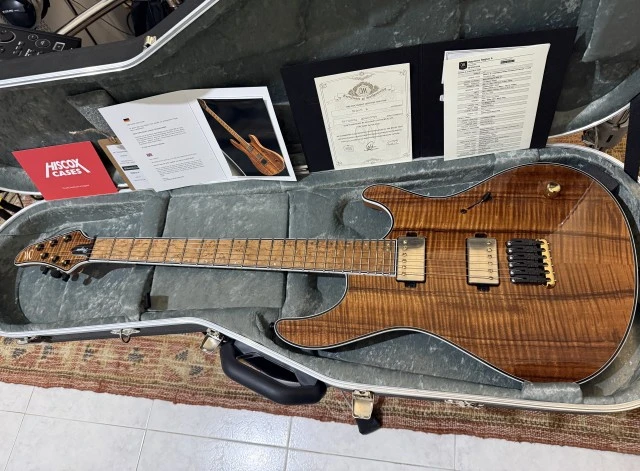 Mayones Regius Koa 6 Thomann custom order VIP photo shoot