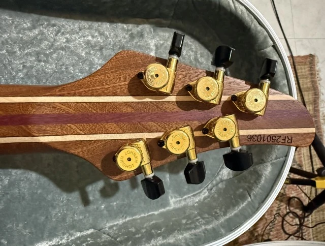 Mayones Regius Koa 6 Thomann custom order VIP photo shoot