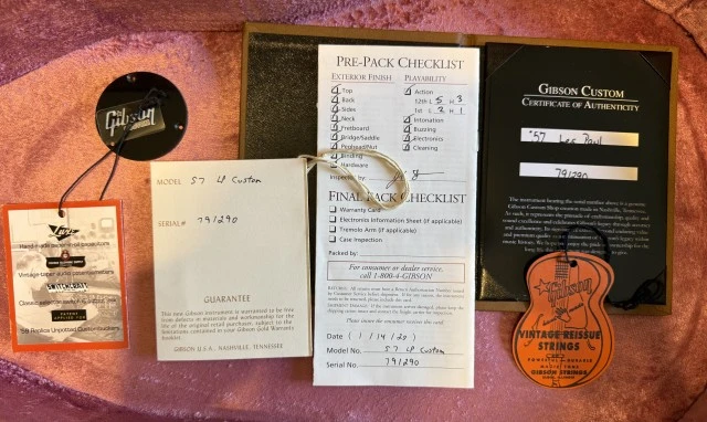 Gibson Custom Shop Historic '57 Les Paul Custom Black Beauty Reissue