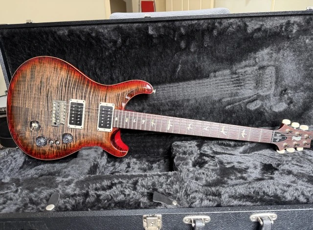 PRS Custom 24 35th anniversary Charcoal Cherry Burst