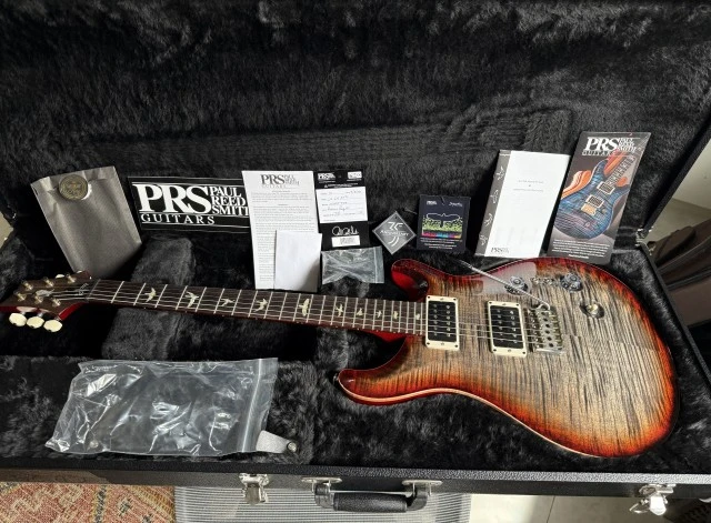 PRS Custom 24 35th anniversary Charcoal Cherry Burst