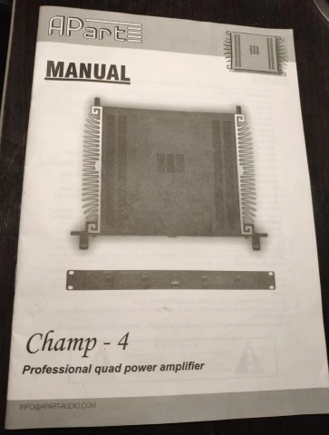 APART Champ-4 (Professional quad power amplifier)