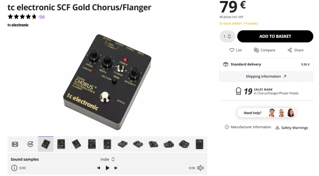 TC Electronic SCF Gold Chorus / Flanger