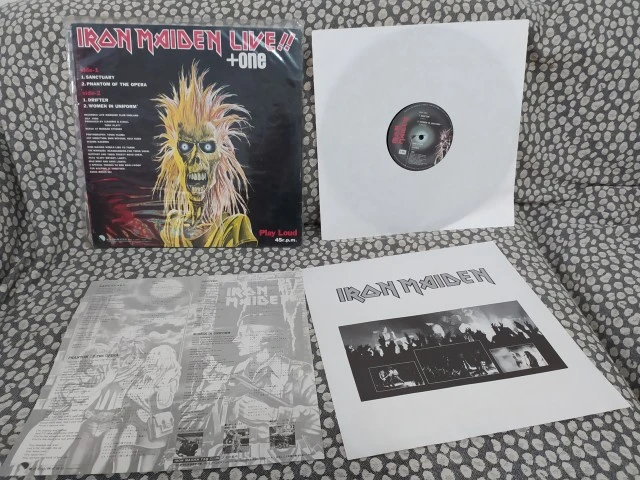 Iron Maiden Live +One 12" EP (EMI Japan, 1980)