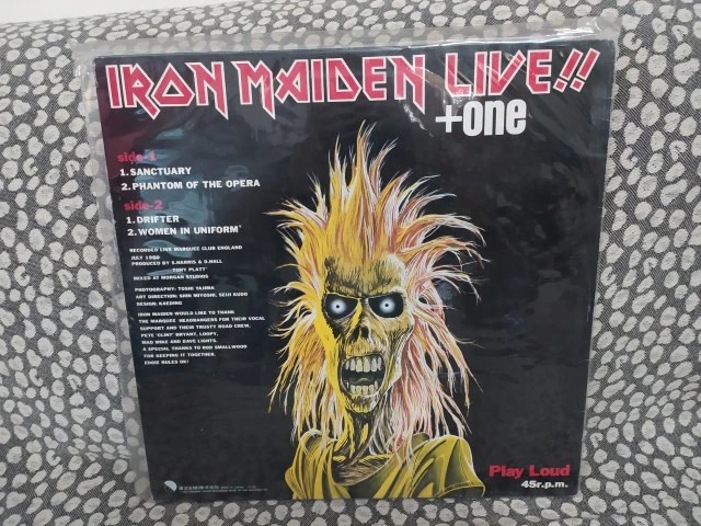 Iron Maiden Live +One 12" EP (EMI Japan, 1980)