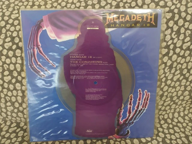 Megadeth – Hangar 18 Vinyl, 7", Shape, Single, Picture Disc 1991