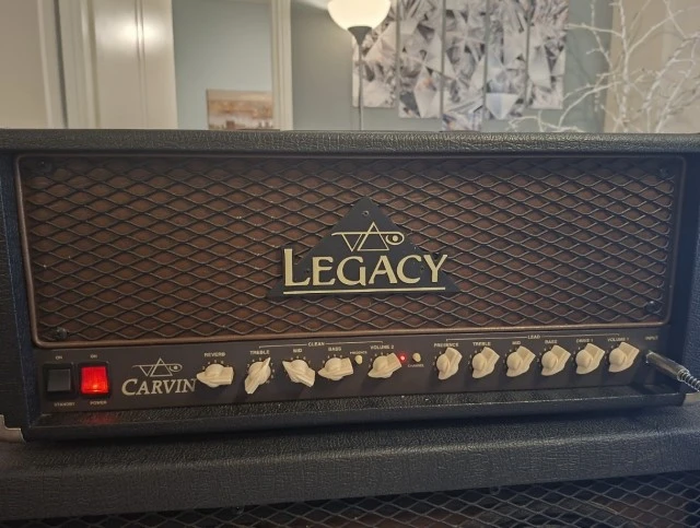 Carvin Legacy VL100 Steve Vai Signature Head + 4x12 Cab (Vintage 30)