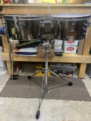 Vintage TOCA Classic timbales Steel