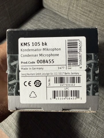 Neumann KMS 105 bk Πυκνωτικό Μικρόφωνο