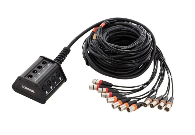 Cordial MultiCable 8 in 4 out 15m